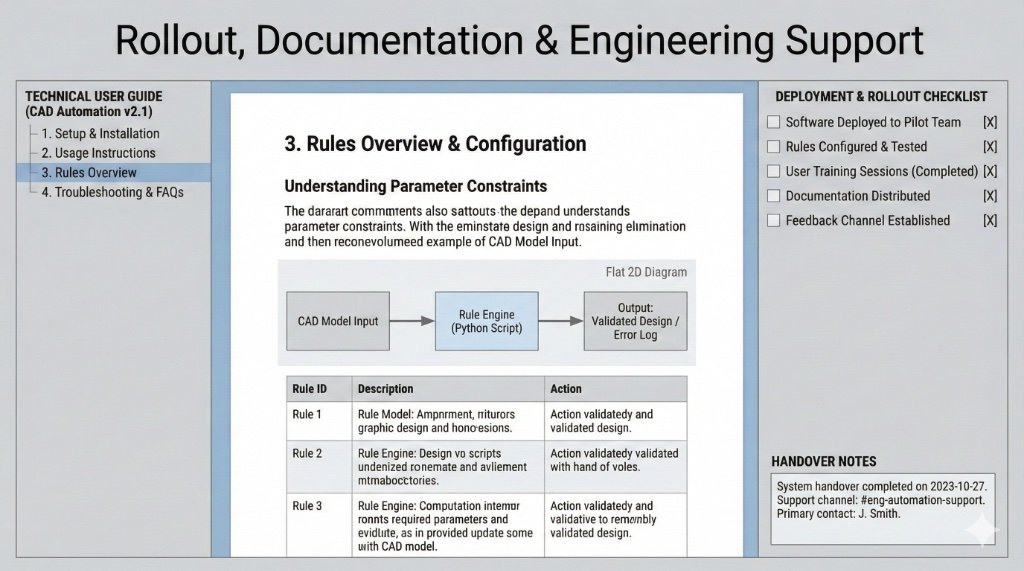 Rollout, Documentation & Engineering Support Diagram